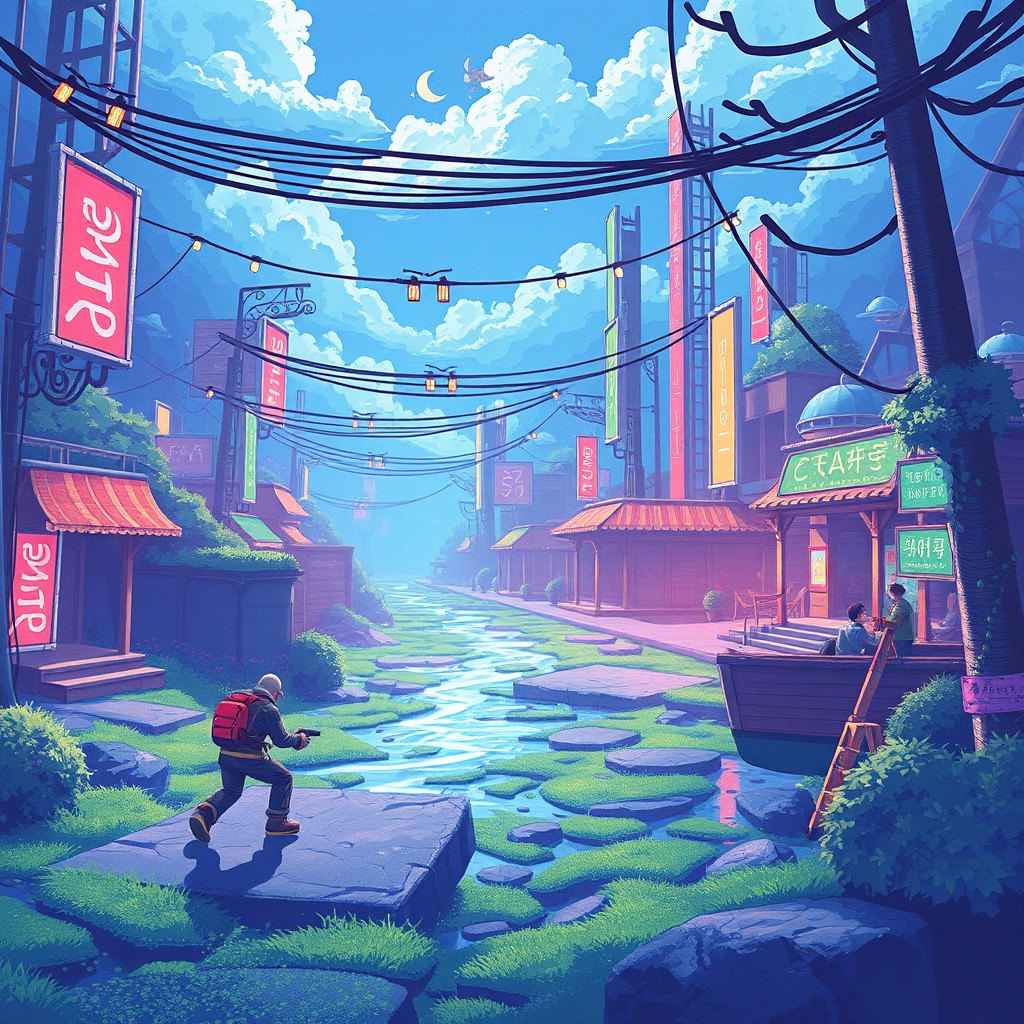 Digital mythology weaving through gaming worlds